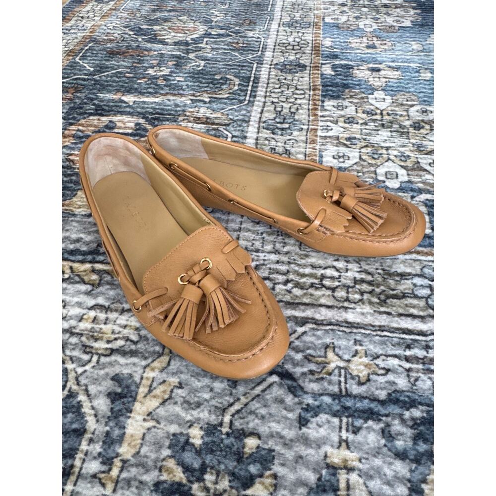 Talbots Tan Leather Loafers/Driving Shoe